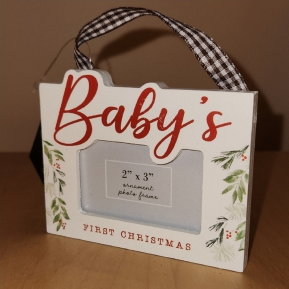 NWT Baby's First Christmas Ornament Photo Frame - Picture 3 of 5